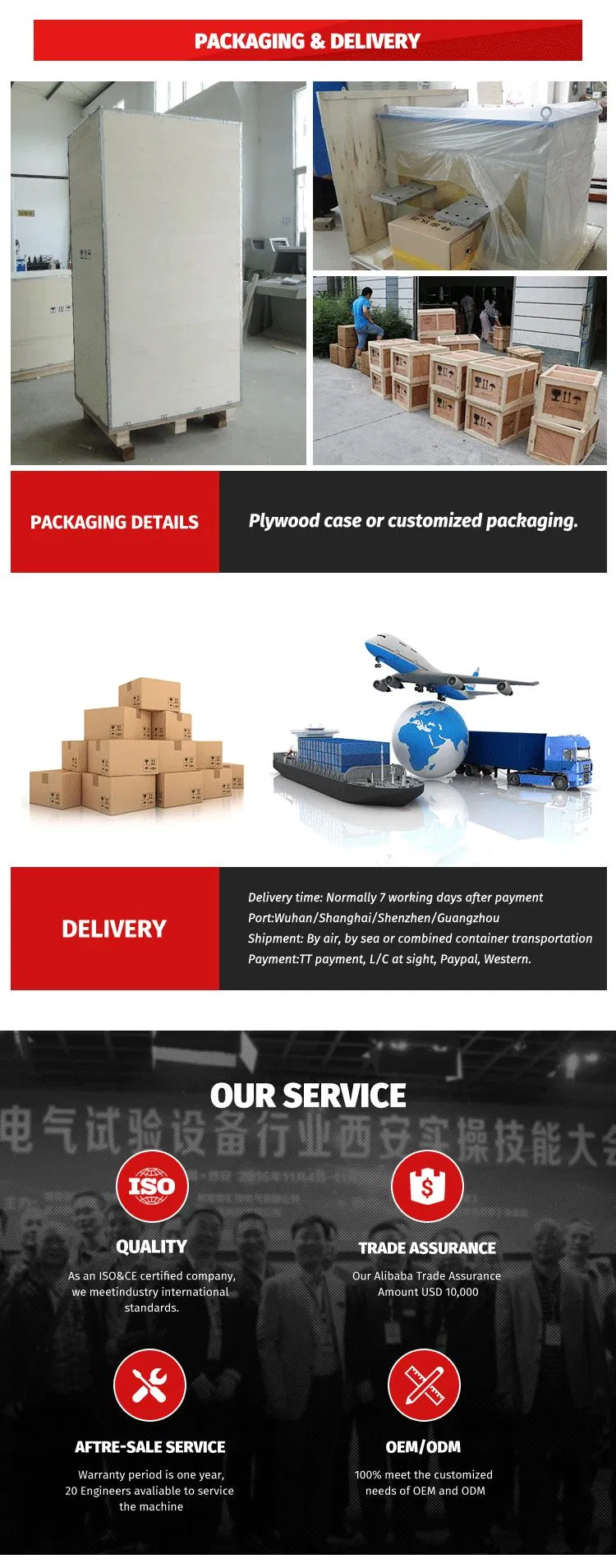 AC Hipot Test Set / Test Transformer 50-300kv Optional