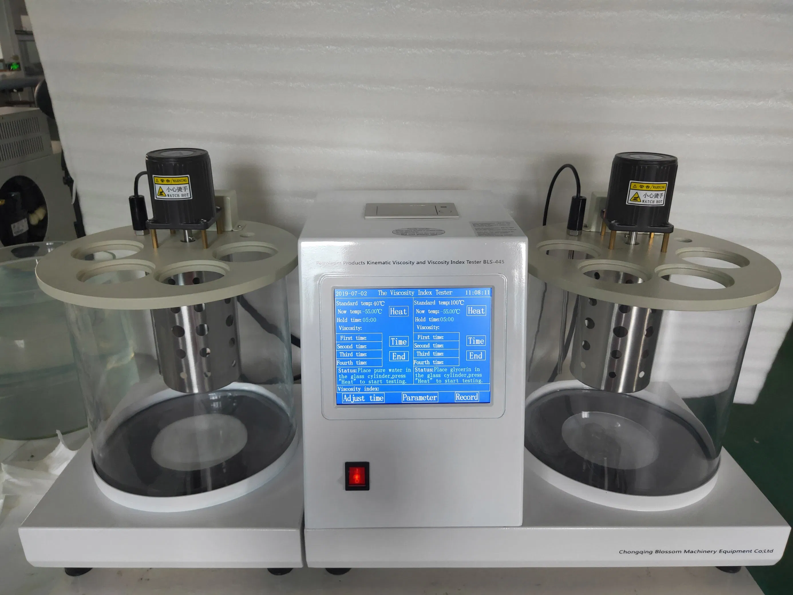 Automatic Base Oils and Lubricants Viscosity Index Tester at 40. and 100 Degrees Centigrade