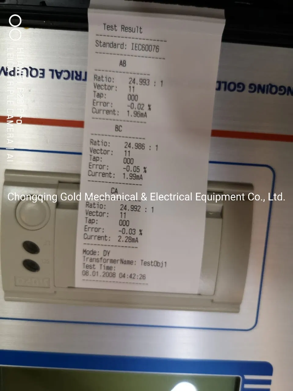 Automatic Single and Three Phase Transformer TTR Meter Transformer Polarity CT Turns Ratio Tester