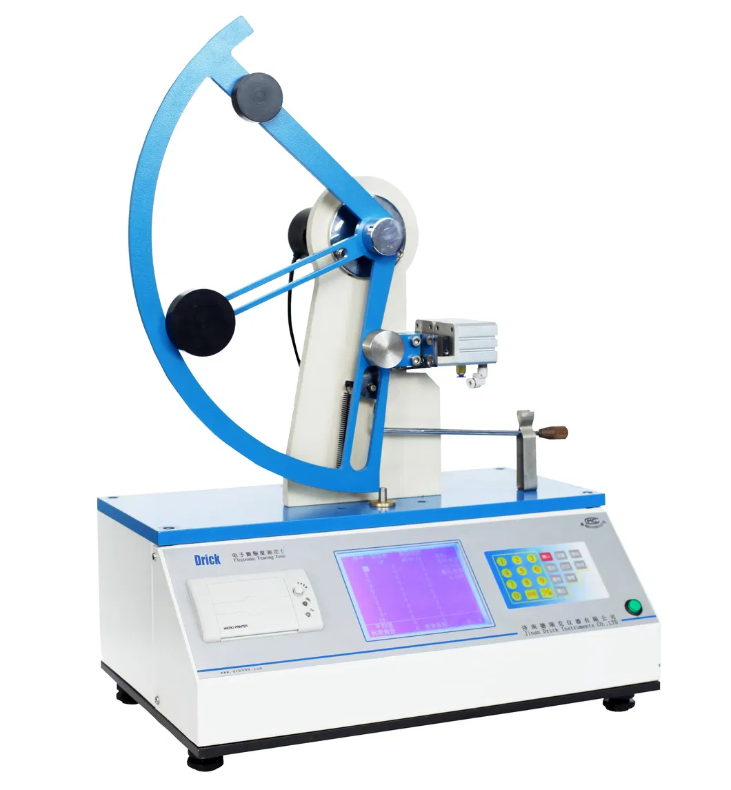 Elmendorf Automatic Full-Color Digital Touchscreentearing Tester with Pneumatic Clamps and Pendulum/Thermal Printer/RS232/Microcomputer/Horizontal Adjustment