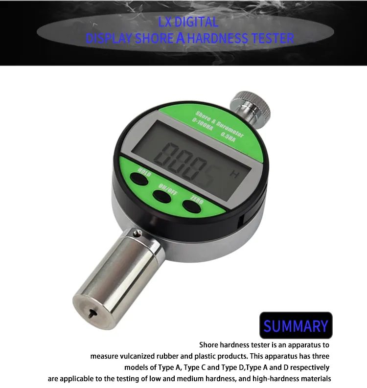 Factory Wholesale Handheld 0- 100hc Digital Shore C Hardness Tester for Rubber and Plastic Microporous Material Hardness