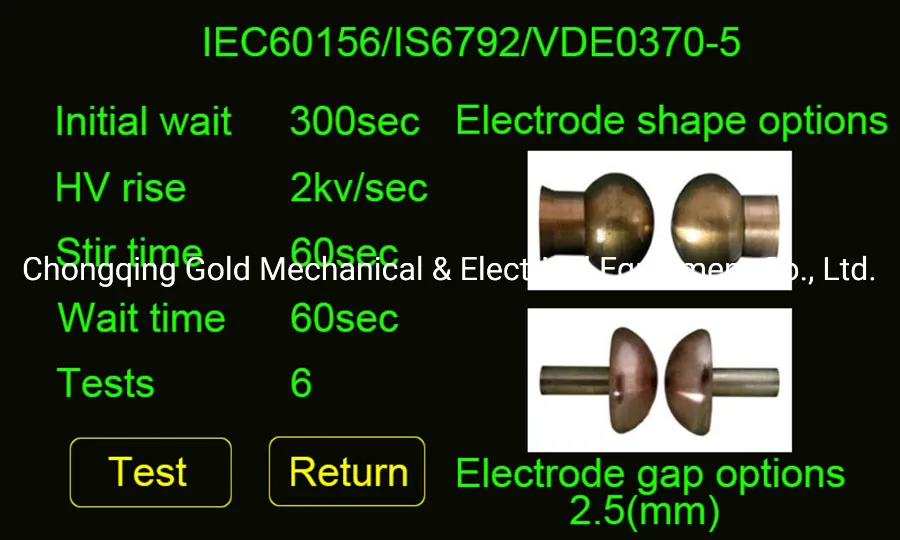 Full-Automatic Dielectric Strength Tester for Transformer Oil Bdv Testing Equipment ASTM D1816 IEC156