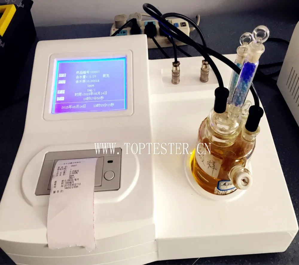 High Accuracy Fully Automatic Karl Fischer Water Content Tester Tp-2100