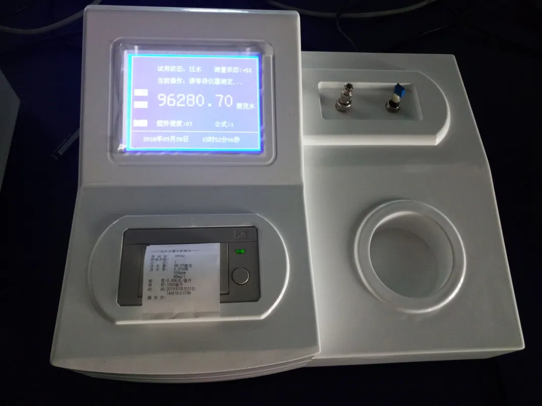 High Accuracy Fully Automatic Karl Fischer Water Content Tester Tp-2100
