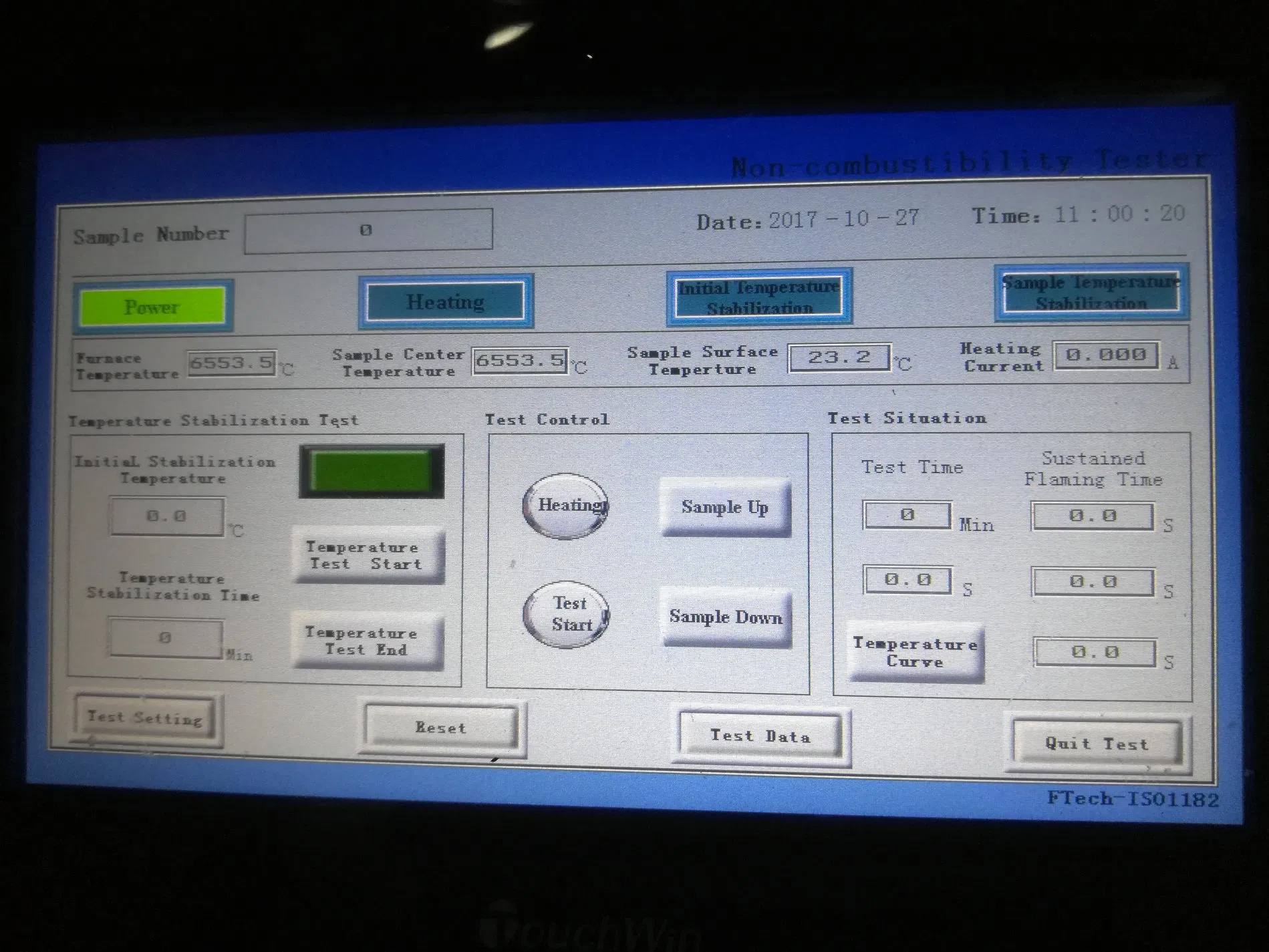 ISO 1182 Building Materials Non-Combustibility Test Apparatus