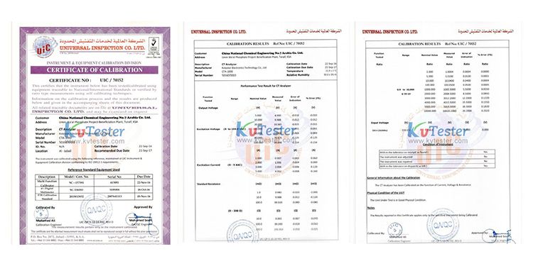 Kvtester Current Transformer Error Test Equipment CT Turn Ratio & Volt-Ampere Characteristics Tester