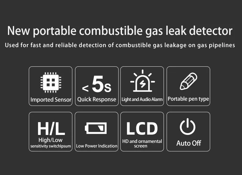 Portable Mini Gas Leak Detector