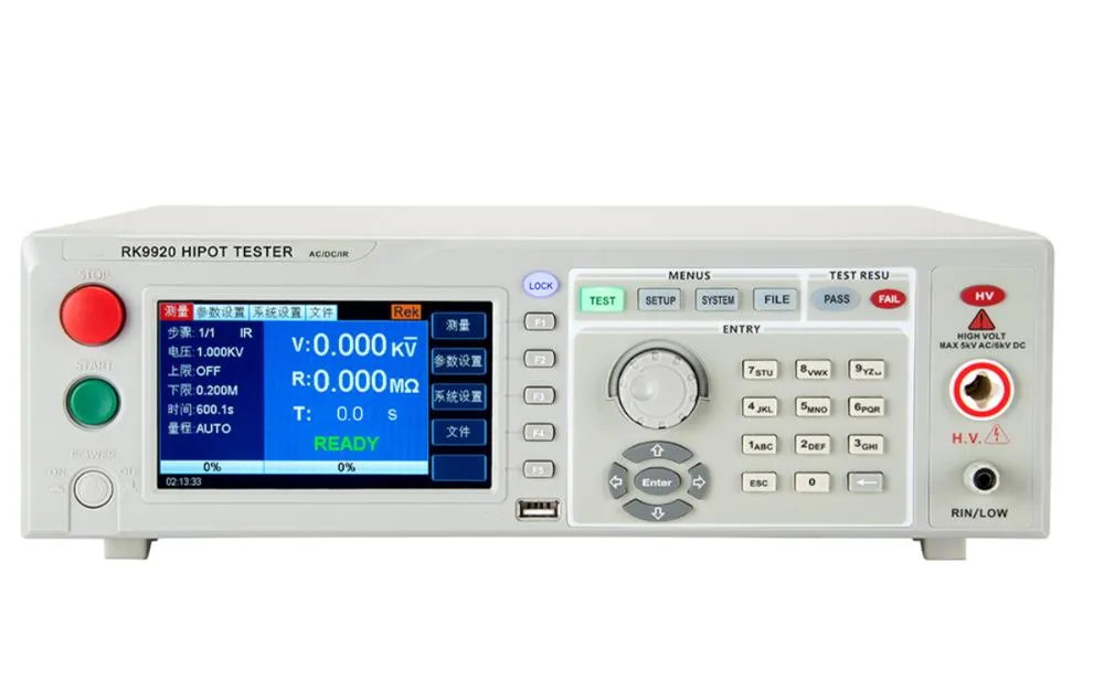 Program Controlled AC/DC Withstanding Voltage Resistance Tester Hipot Tester
