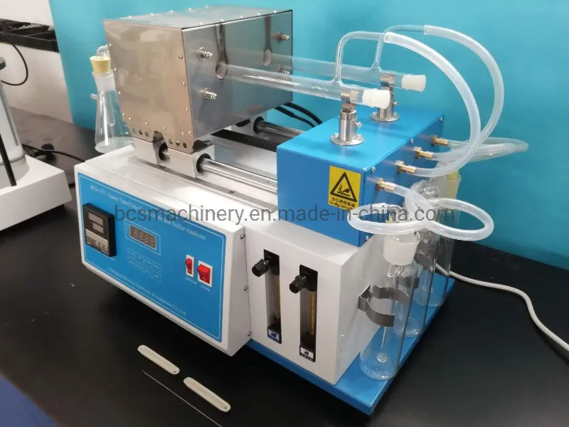 Quartz Tube Sulfur Content Apparatus for Dark Petroleum Oil