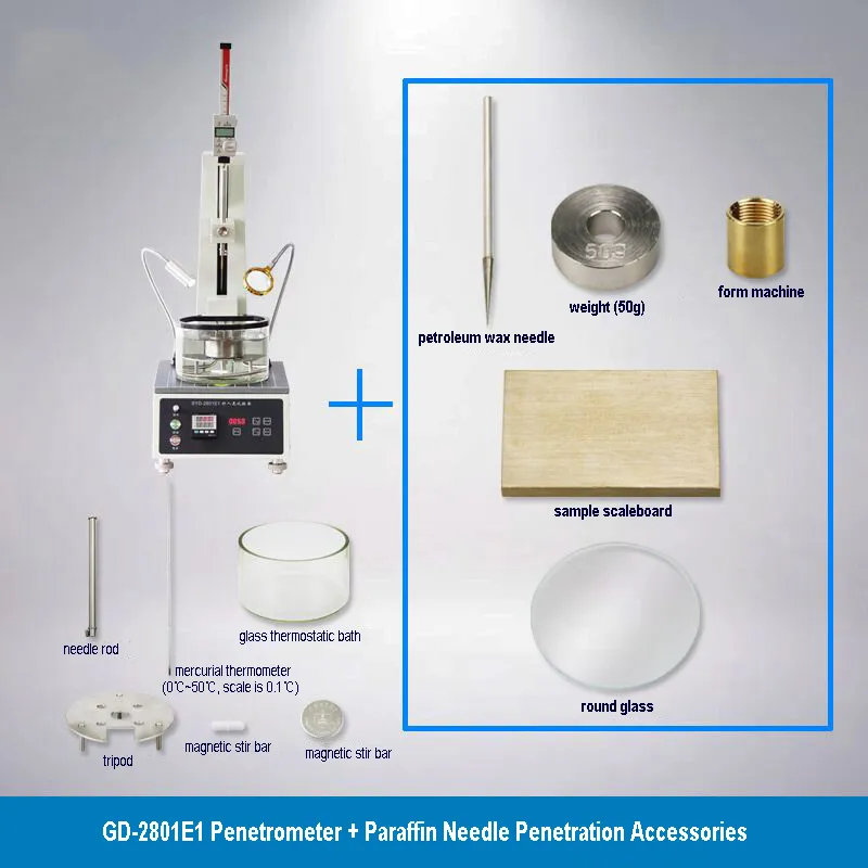 Wax Penetration Test Apparatus with Wax Standard Needle