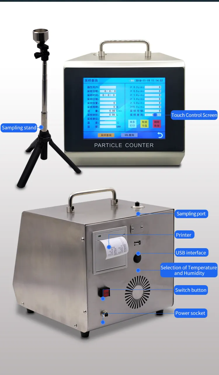 Y09-5100 100L/Min Laser Particle Counter